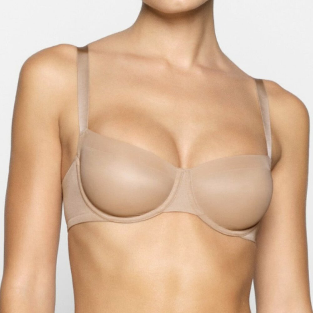 Skims sheer / see-thru unlined balconette bra 32DD